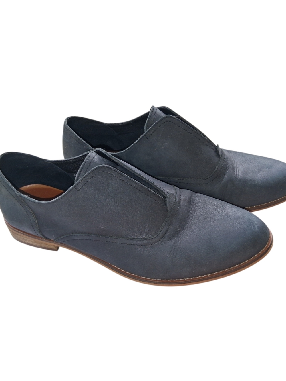Lucky Brand Fimberly Leather Booties Black Charcoal Gray Women’s Size 9.5M US